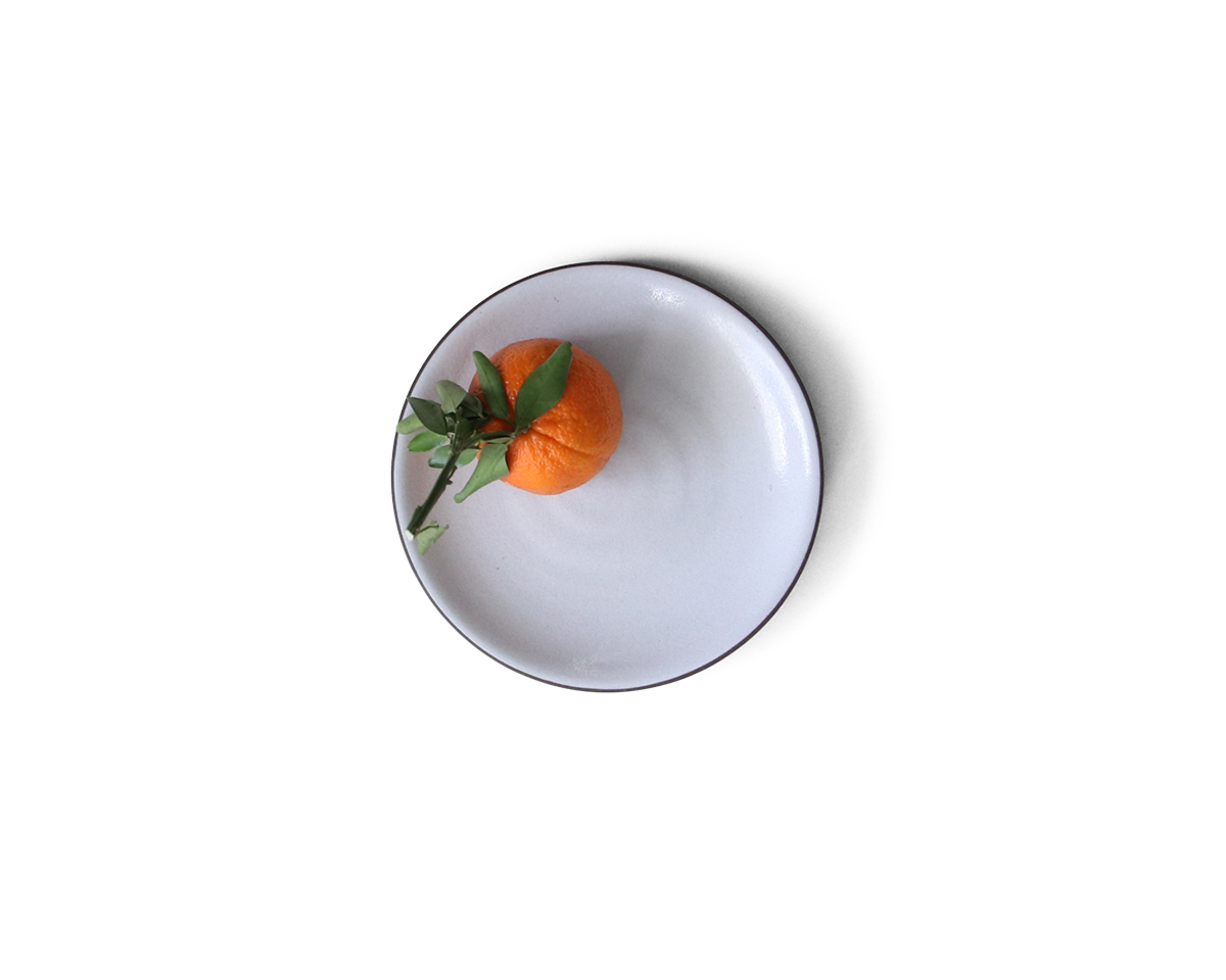 7" Coupe Share Plate - Toasted + White