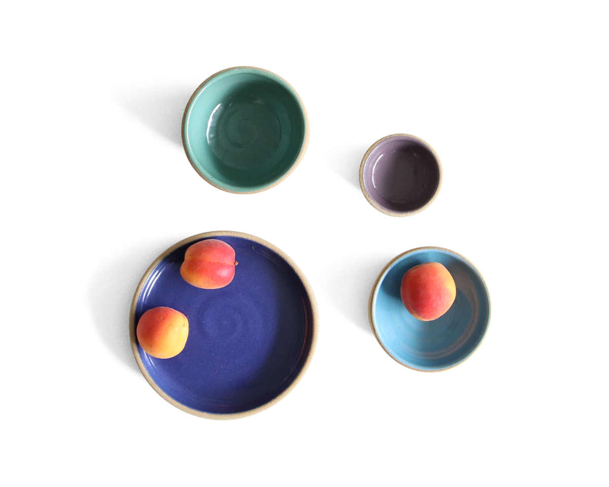 Amazon.com | Sonemone Blue Floral Appetizer Plates Set of 6