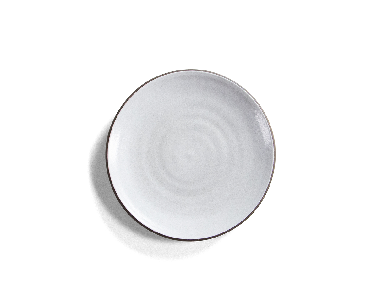 8.5" Coupe Salad Plate - Toasted + White