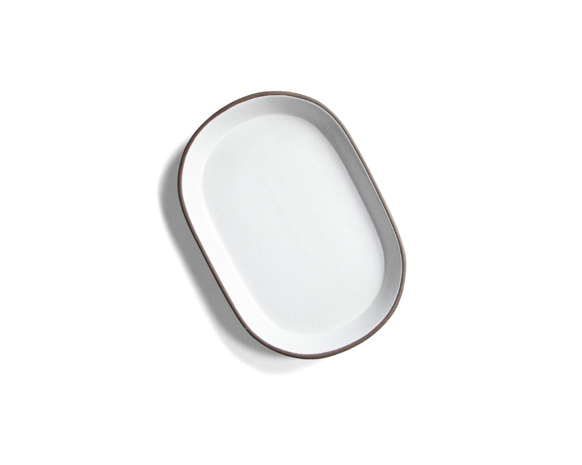 Small Oval Platter - Toasted | White